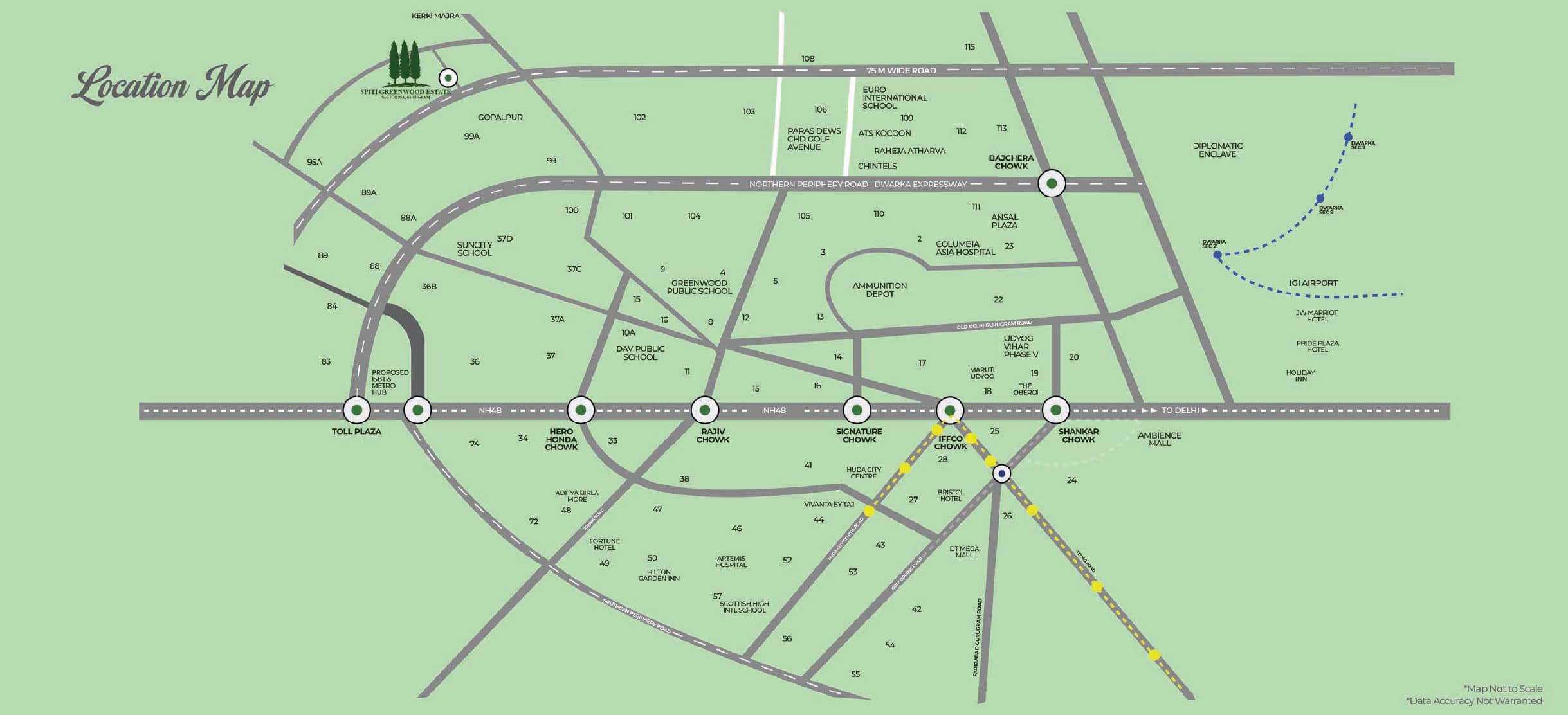 Spiti Greenwood Estate location map